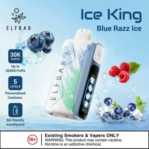 Elf Bar Ice King - Blue Razz Ice - 30K 30000 Puffs