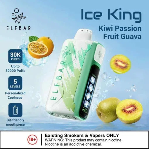 Elf Bar Ice King - Kiwi Passion Fruit Guava - 30K 30000 Puffs