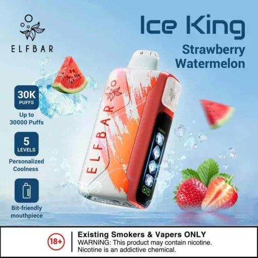 Elf Bar Ice King - Strawberry Watermelon - 30K 30000 Puffs