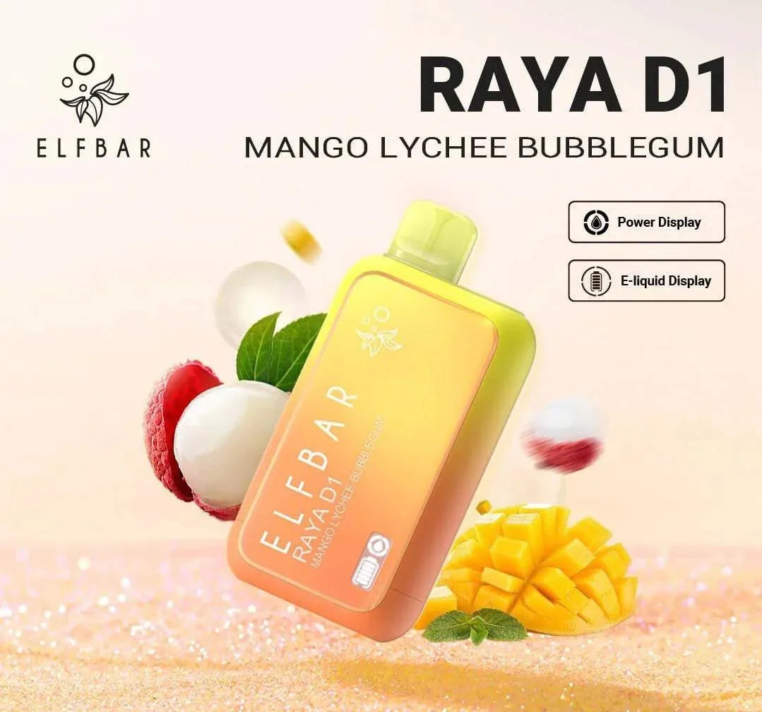 Elf Bar Raya D1 - Mango Lychee Bubblegum
