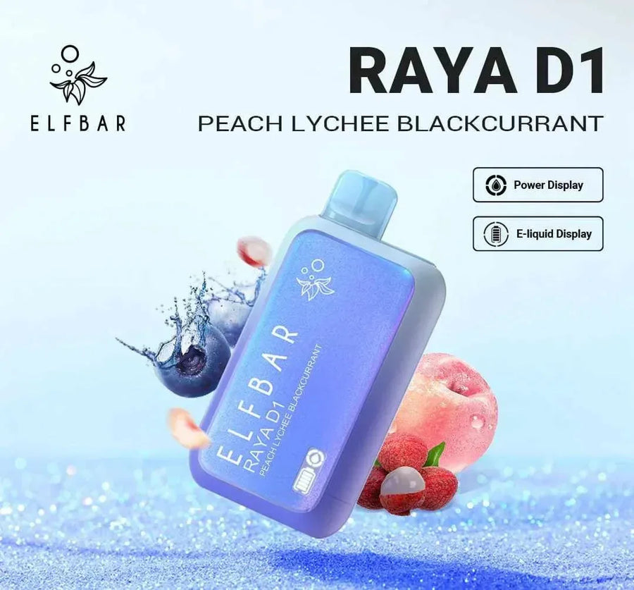 Elf Bar Raya D1 - Peach Lychee Blackcurrant