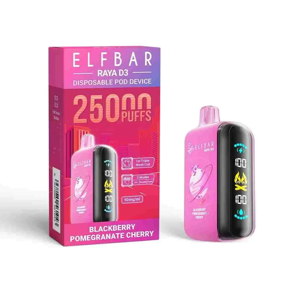 Elf Bar Raya D3 Blackberry Pomegranate Cherry - 25000